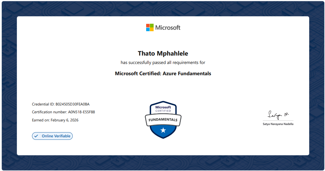 Azure Certificate